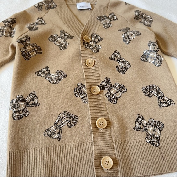 BURBERRY
Kids Beige Thomas Bear Cardigan 6Y - Picture 3 of 7